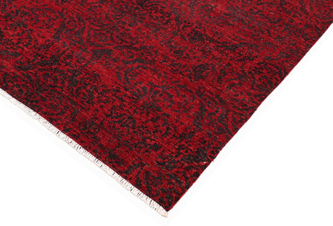 handmade Modern Kafkaz Red Charcoal Hand Knotted RECTANGLE 100% WOOL area rug 6' x 9'