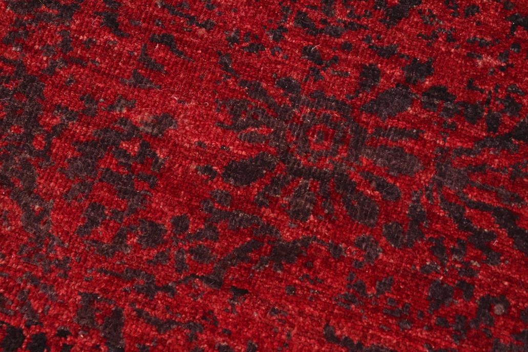 handmade Modern Kafkaz Red Charcoal Hand Knotted RECTANGLE 100% WOOL area rug 6 x 9