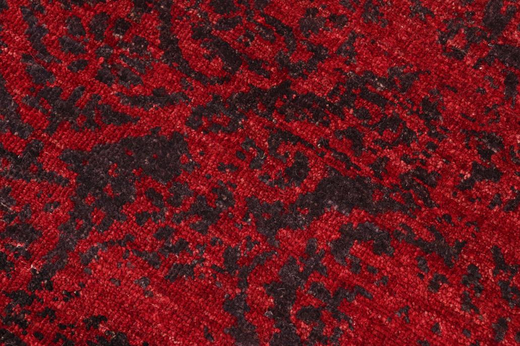 handmade Modern Kafkaz Red Charcoal Hand Knotted RECTANGLE 100% WOOL area rug 6 x 9