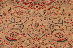 handmade Transitional Kashan Lt. Gray Lt. Gray Hand Knotted RECTANGLE 100% WOOL area rug 8' x 10'