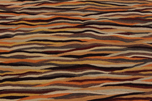 handmade Modern Kilim Beige Red Hand-Woven RECTANGLE 100% WOOL area rug 8x10