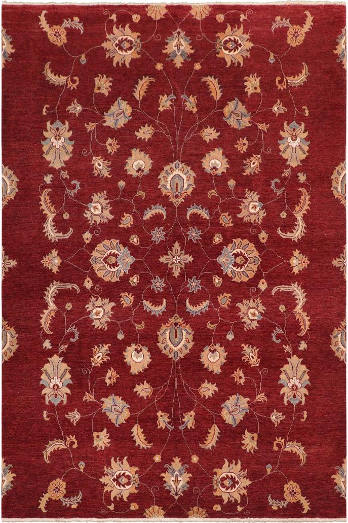handmade Traditional Kafkaz Red Beige Hand Knotted RECTANGLE 100% WOOL area rug 8 x 10
