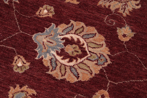 handmade Modern Kafkaz Red Beige Hand Knotted RECTANGLE 100% WOOL area rug 8' x 10'
