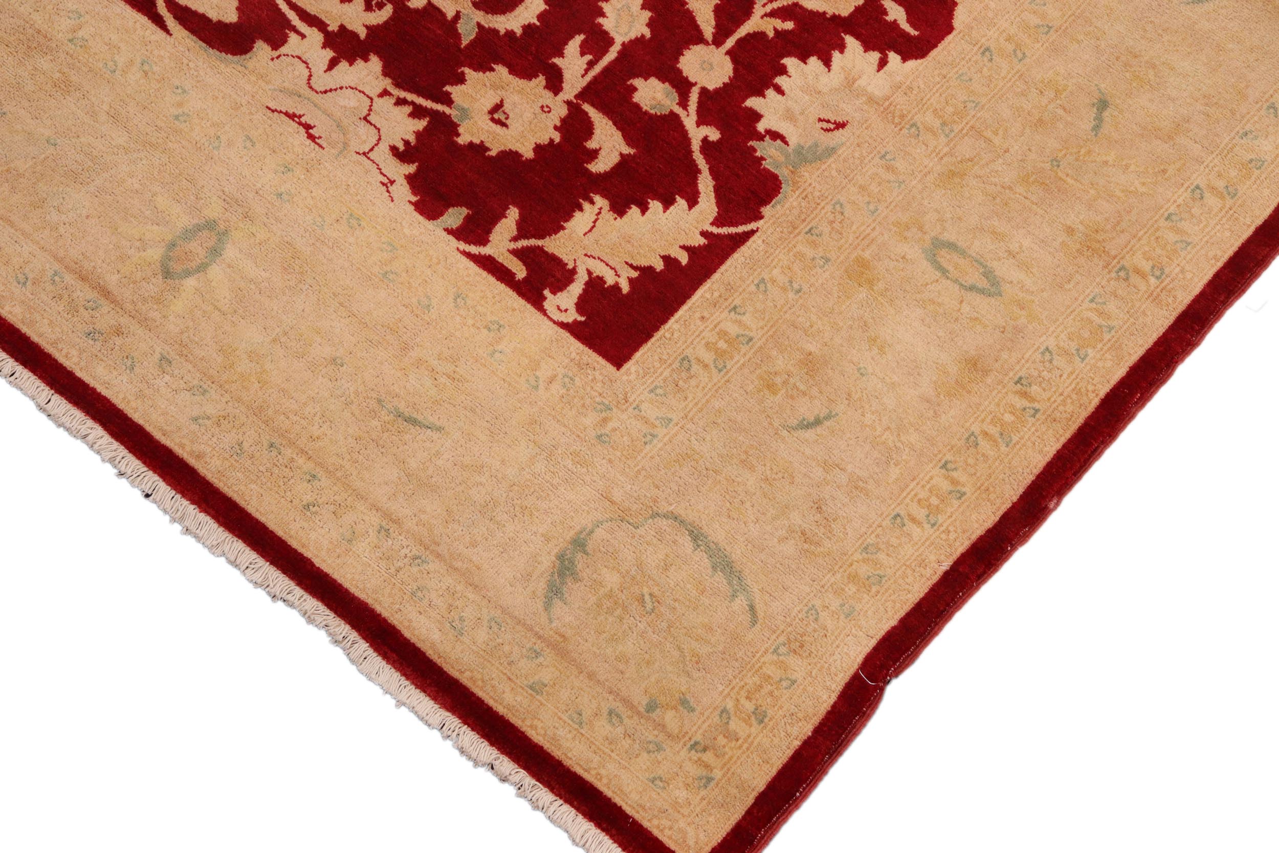 handmade Traditional Kafkaz Red Tan Hand Knotted RECTANGLE 100% WOOL area rug 8x10