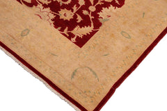 handmade Traditional Kafkaz Red Tan Hand Knotted RECTANGLE 100% WOOL area rug 8 x 10