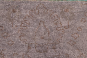 handmade Over Dyed Over Dyed Blue Brown Hand Knotted RECTANGLE 100% WOOL area rug 8' x 10'