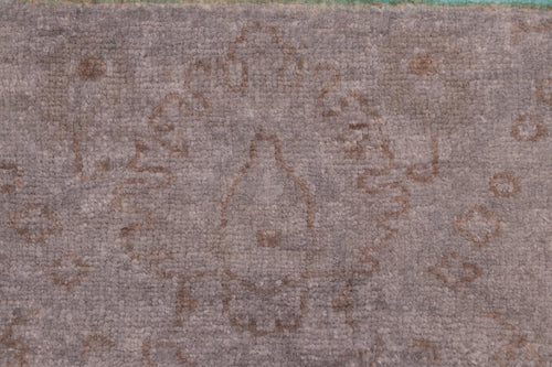 handmade Over Dyed Over Dyed Blue Brown Hand Knotted RECTANGLE 100% WOOL area rug 8' x 10'