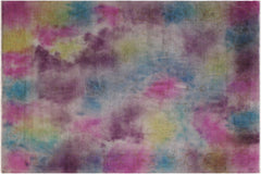 handmade Over Dyed Over Dyed Pink Yellow Hand Knotted RECTANGLE 100% WOOL area rug 8' x 10'