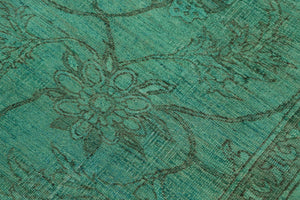 handmade Traditional Kafkaz Teal Teal Hand Knotted RECTANGLE 100% WOOL area rug 8' x 10'