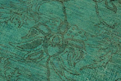 handmade Traditional Kafkaz Teal Teal Hand Knotted RECTANGLE 100% WOOL area rug 8' x 10'