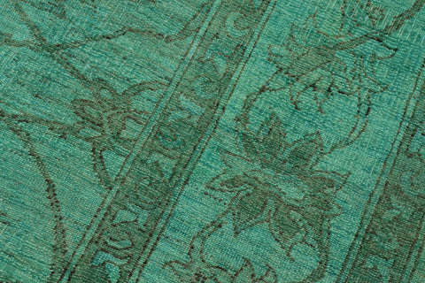 handmade Traditional Kafkaz Teal Teal Hand Knotted RECTANGLE 100% WOOL area rug 8' x 10'