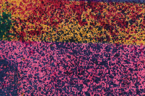 handmade Over Dyed Over Dyed Blue Pink Hand Knotted RECTANGLE 100% WOOL area rug 8' x 10'