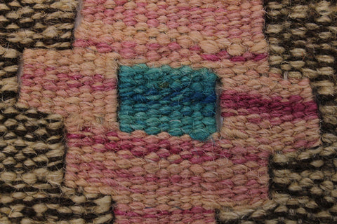 handmade Modern Kilim Gray Green Hand-Woven RECTANGLE 100% WOOL area rug 6x8