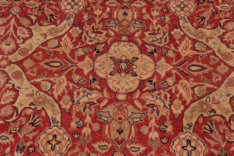 handmade Transitional Lahore Rust Gold Hand Knotted RECTANGLE 100% WOOL area rug 8' x 10'