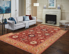 handmade Traditional Kafkaz Brown Tan Hand Knotted RECTANGLE 100% WOOL area rug 10 x 13