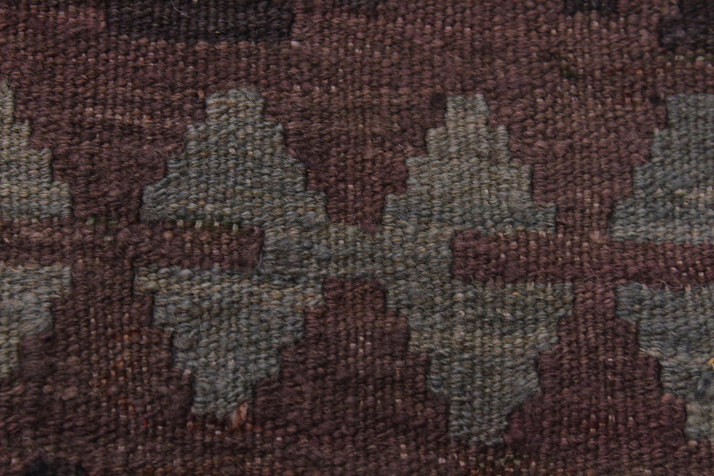 handmade Modern Kilim Brown Gray Hand-Woven RECTANGLE 100% WOOL area rug 7' x 10'