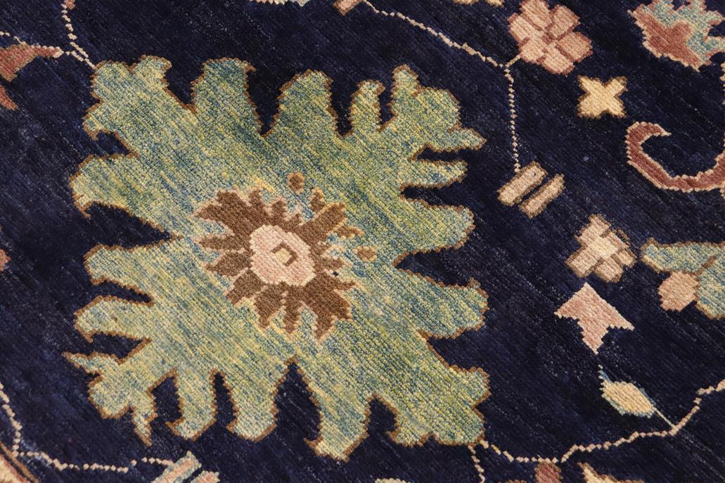 handmade Traditional Kafkaz Blue Beige Hand Knotted RECTANGLE 100% WOOL area rug 9 x 12