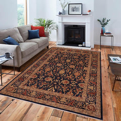 handmade Traditional Kafkaz Drk. Blue Copper Hand Knotted RECTANGLE 100% WOOL area rug 10 x 11