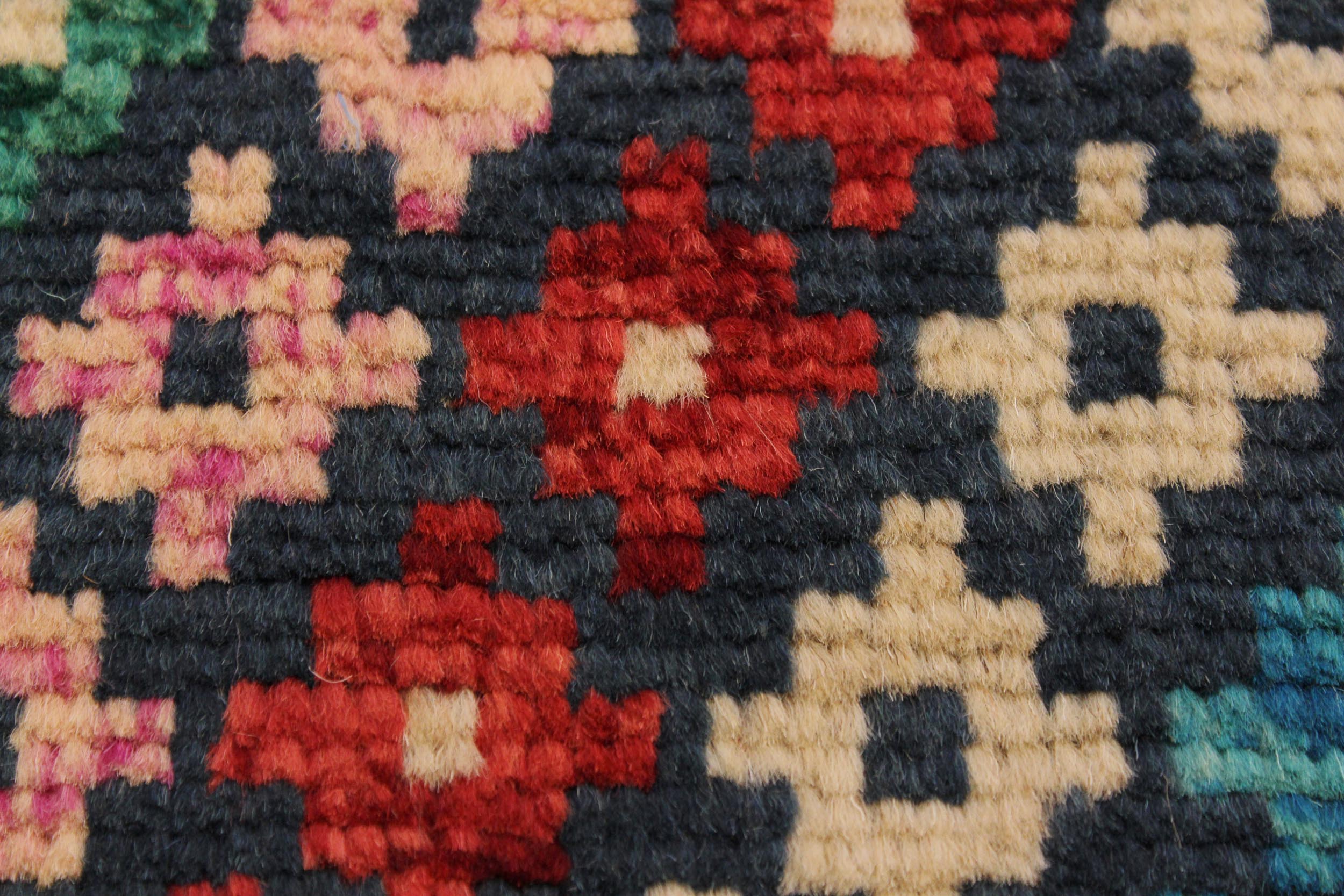 handmade Modern Balouchi Blue Beige Hand Knotted RECTANGLE 100% WOOL area rug 3x5