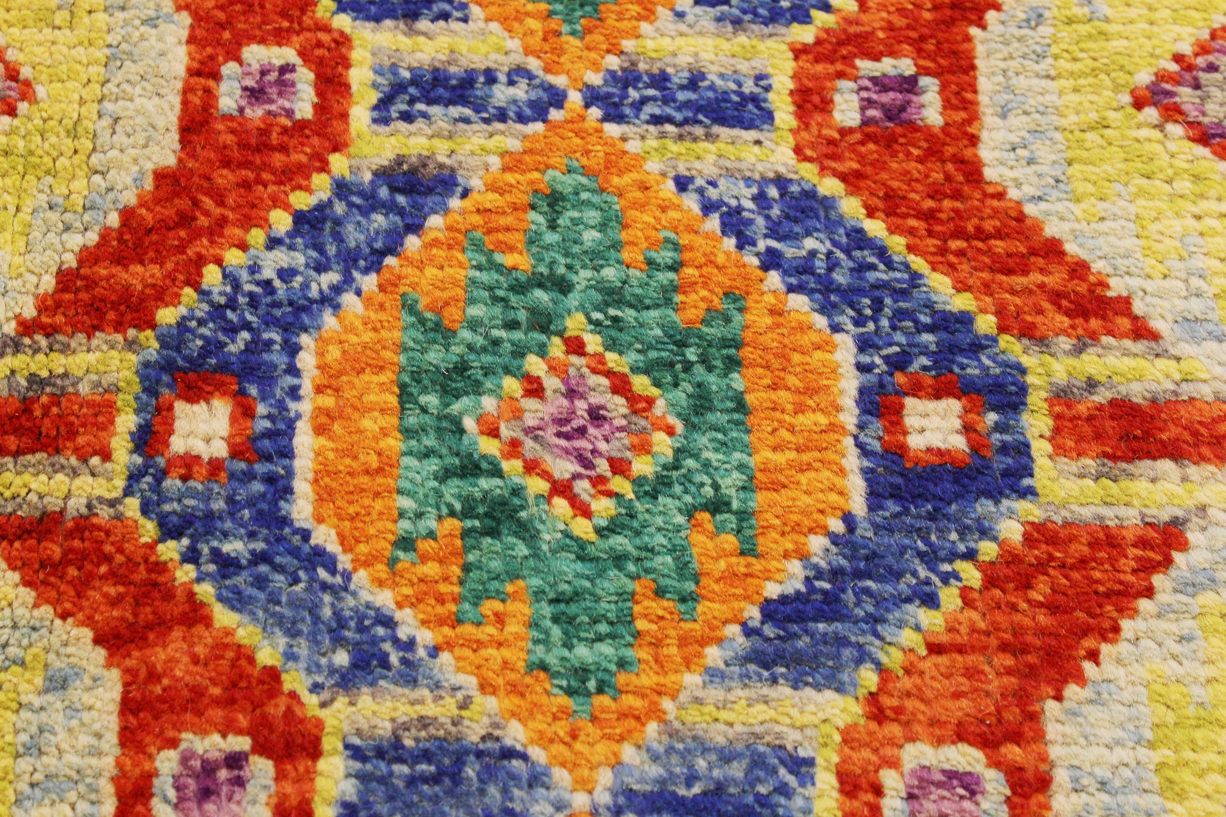 handmade Geometric Balouchi Red Blue Hand Knotted RECTANGLE 100% WOOL area rug 6x8