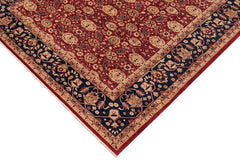 handmade Transitional Kafkaz Red Blue Hand Knotted RECTANGLE 100% WOOL area rug 9 x 12