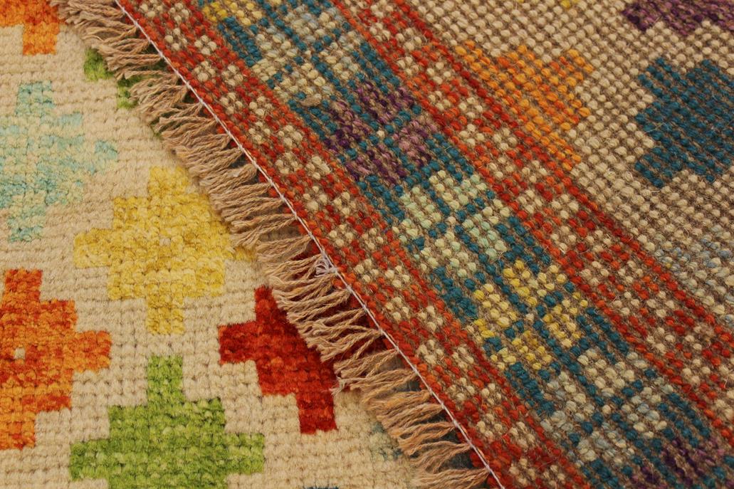 handmade Modern Balouchi Beige Teal Hand Knotted RECTANGLE 100% WOOL area rug 5x7