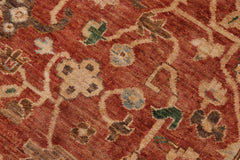 handmade Traditional Kafkaz Rust Beige Hand Knotted RECTANGLE 100% WOOL area rug 9x12