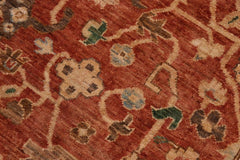 handmade Traditional Kafkaz Rust Beige Hand Knotted RECTANGLE 100% WOOL area rug 9 x 12