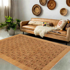 handmade Transitional Kafkaz Beige Brown Hand Knotted RECTANGLE 100% WOOL area rug 9 x 12