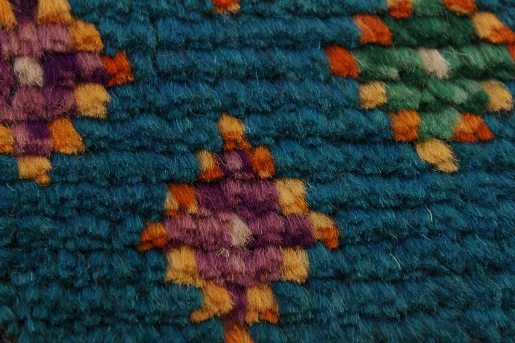 handmade Modern Balouchi Blue Red Hand Knotted RECTANGLE 100% WOOL area rug 5x6