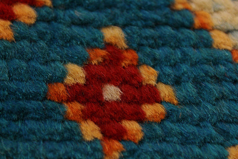 handmade Modern Balouchi Blue Red Hand Knotted RECTANGLE 100% WOOL area rug 5x6