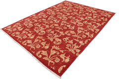 handmade Modern Design Rust Tan Hand Knotted RECTANGLE 100% WOOL area rug 9' x 12'
