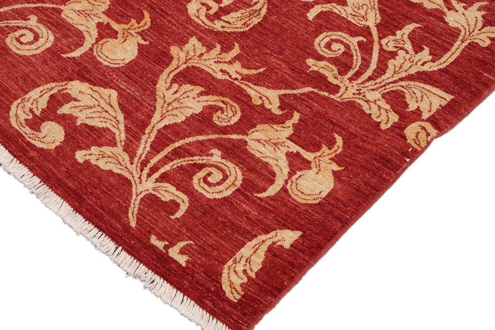 handmade Modern Design Rust Tan Hand Knotted RECTANGLE 100% WOOL area rug 9' x 12'