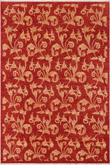 handmade Transitional Design Rust Tan Hand Knotted RECTANGLE 100% WOOL area rug 9 x 12