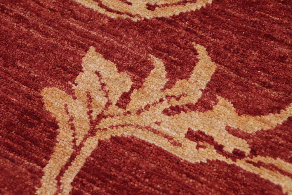 handmade Modern Design Rust Tan Hand Knotted RECTANGLE 100% WOOL area rug 9' x 12'