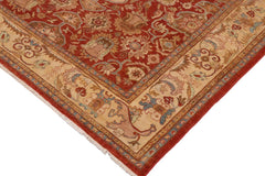handmade Traditional Kafkaz Rust Beige Hand Knotted RECTANGLE 100% WOOL area rug 9 x 11