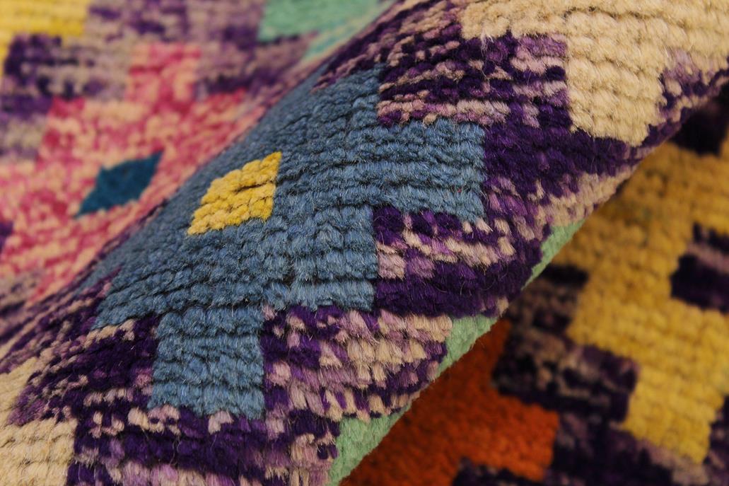 handmade Modern Balouchi Purple Rust Hand Knotted RECTANGLE 100% WOOL area rug 3x5