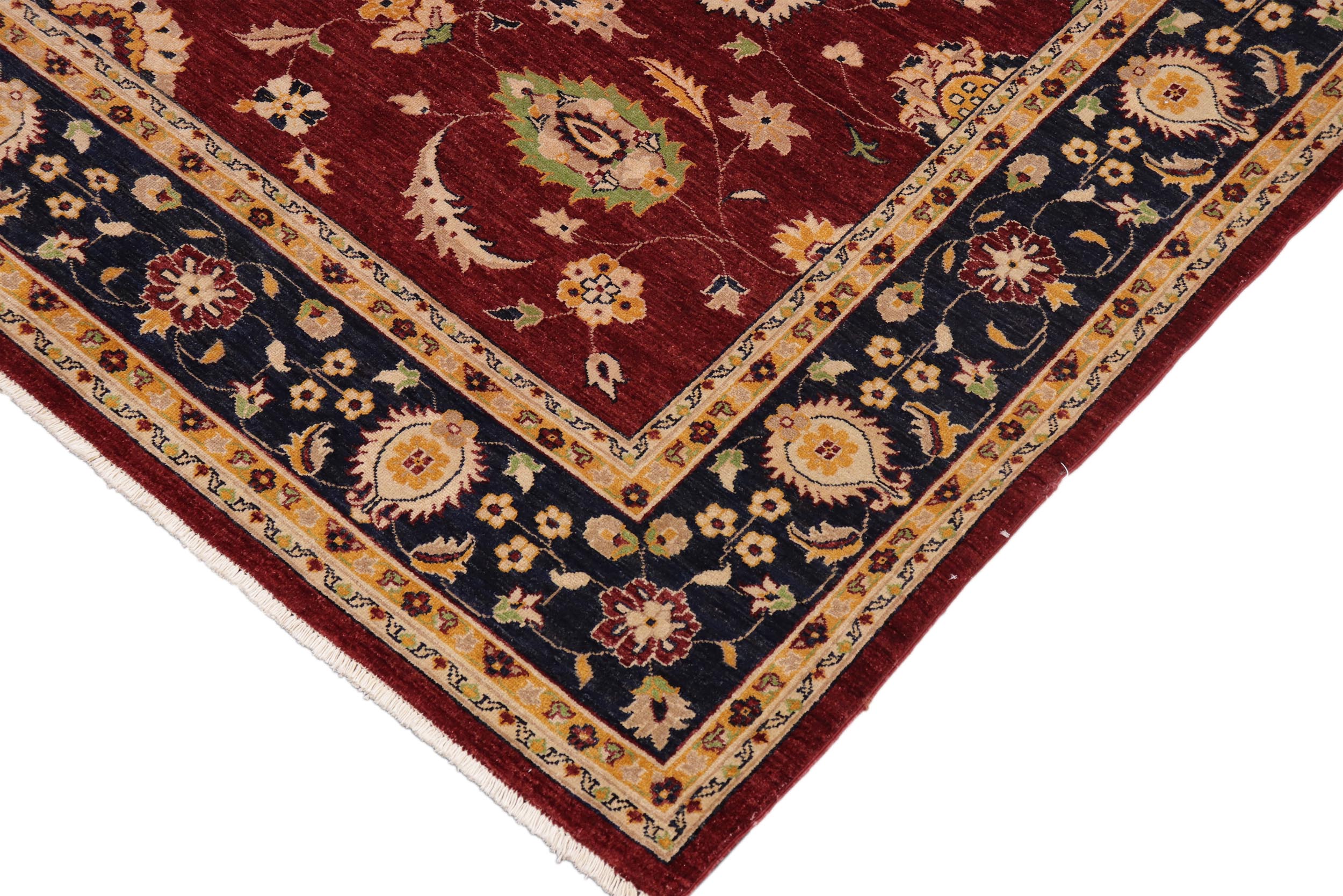 handmade Traditional Kafkaz Red Blue Hand Knotted RECTANGLE 100% WOOL area rug 9x12