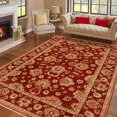handmade Traditional Kafkaz Rust Beige Hand Knotted RECTANGLE 100% WOOL area rug 9 x 12