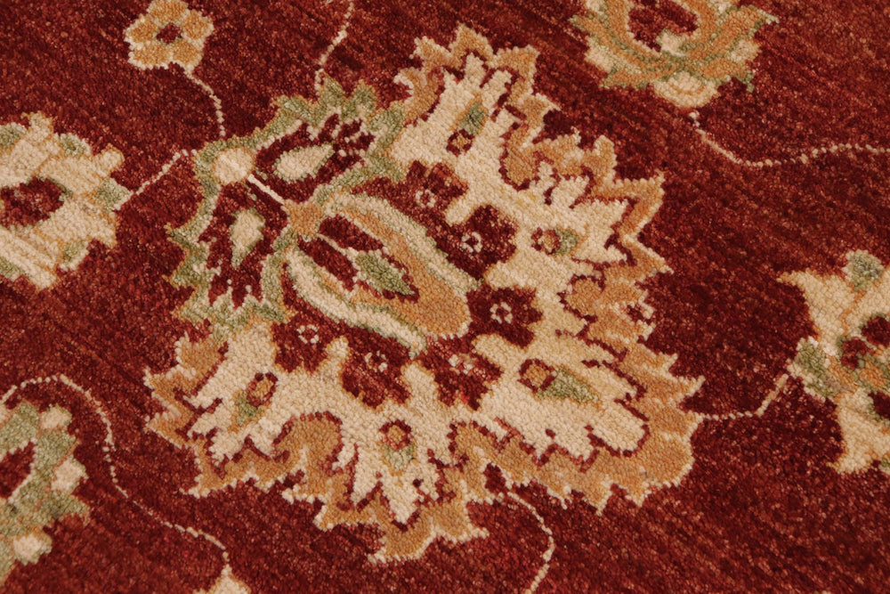 handmade Traditional Kafkaz Rust Beige Hand Knotted RECTANGLE 100% WOOL area rug 9x12