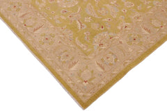 handmade Traditional Kafkaz Lt. Green Taupe Hand Knotted RECTANGLE 100% WOOL area rug 9 x 12