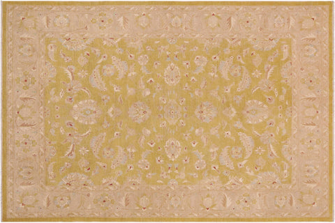 Boho Chic Ziegler Fannie Green/Taupe Wool Rug - 9'1'' x 11'11''