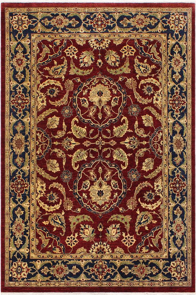 handmade Traditional Kafkaz Red Blue Hand Knotted RECTANGLE 100% WOOL area rug 9 x 12