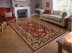 handmade Traditional Kafkaz Red Blue Hand Knotted RECTANGLE 100% WOOL area rug 9 x 12