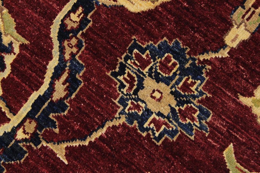 handmade Traditional Kafkaz Red Blue Hand Knotted RECTANGLE 100% WOOL area rug 9x12