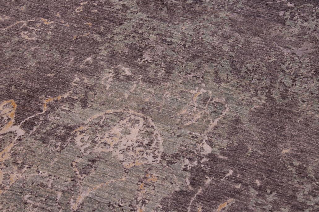 handmade Modern Kafkaz Brown Green Hand Knotted RECTANGLE WOOL&SILK area rug 6 x 9