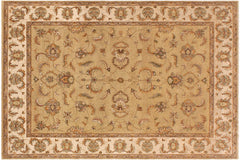 handmade Traditional Kafkaz Gold Beige Hand Knotted RECTANGLE 100% WOOL area rug 9x12