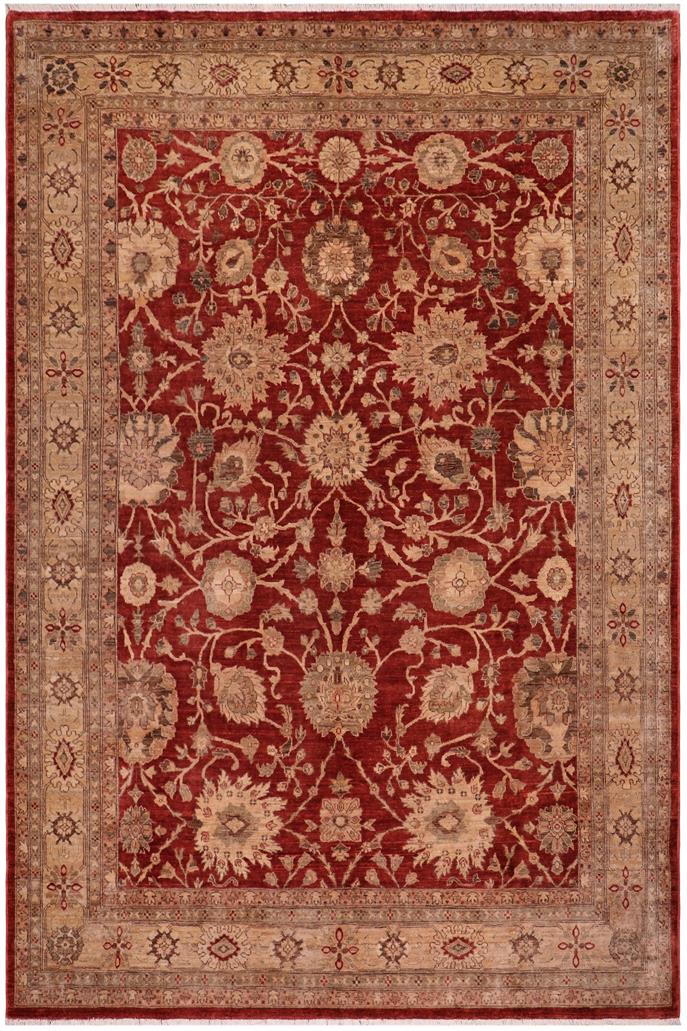 handmade Traditional Kafkaz Rust Tan Hand Knotted RECTANGLE 100% WOOL area rug 9 x 12