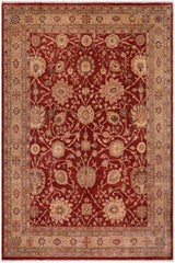 handmade Traditional Kafkaz Rust Tan Hand Knotted RECTANGLE 100% WOOL area rug 9 x 12
