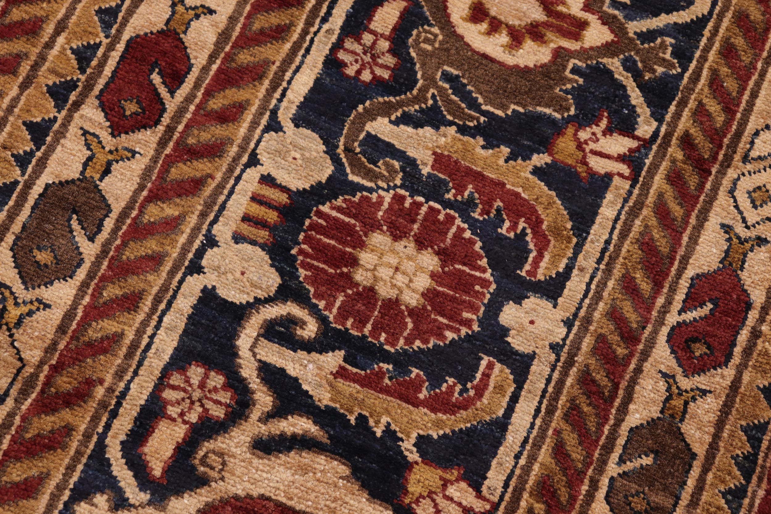 handmade Traditional Kafkaz Red Blue Hand Knotted RECTANGLE 100% WOOL area rug 10x13